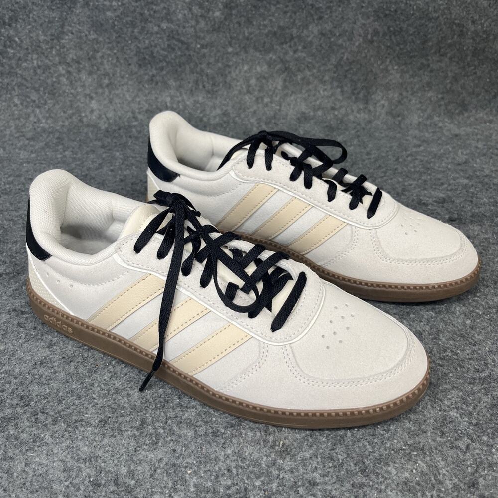 Adidas Breaknet Sleek Suede Off White Cream Gum Women's Sneakers IH1378 Size 8